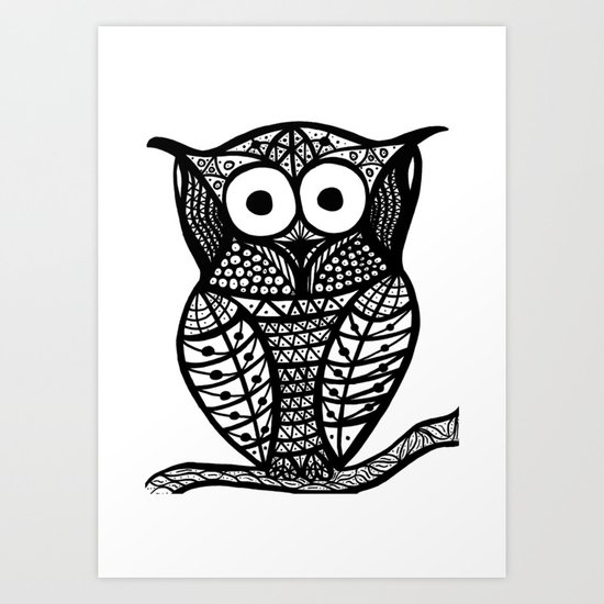 Owl Art Print