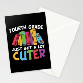 Fourth Grade Just Got A Lot Cuter Stationery Card