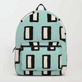 Chad Pattern mint green 2 Backpack
