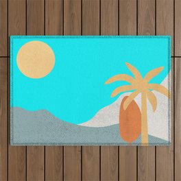 Sunrise mountains Outdoor Rug
