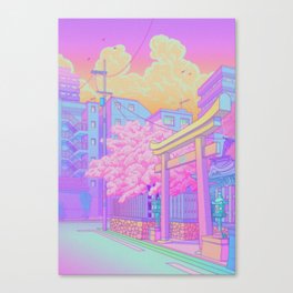 Sakura Jinja Canvas Print