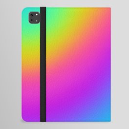 Bright Rainbow Wave Gradient iPad Folio Case