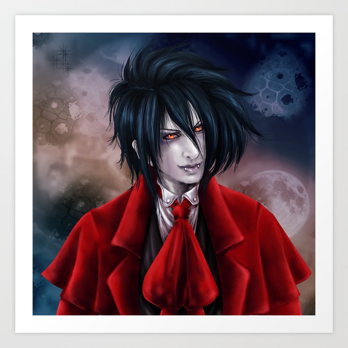 Alucard Hellsing Anime Art Manga Art Acrylic Painting 