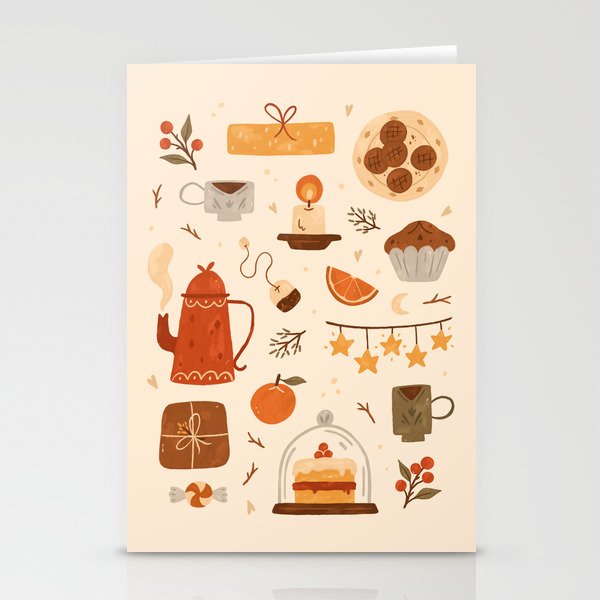 Festive Tea Time Stationery Cards