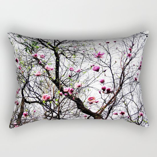 Magnolias Rectangular Pillow