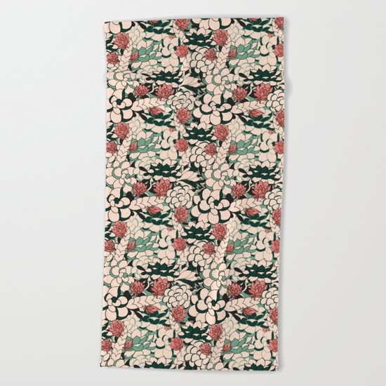 Agave Scculent Beach Towel