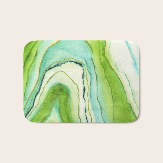 Agate Greenery Bath Mat