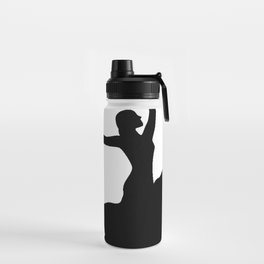 Flamenco Dancer in White Circle Water Bottle
