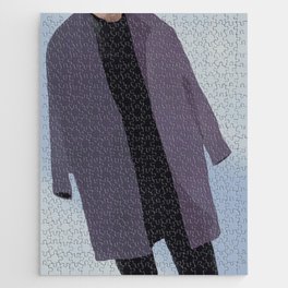 Figurative art purple coat Jigsaw Puzzle