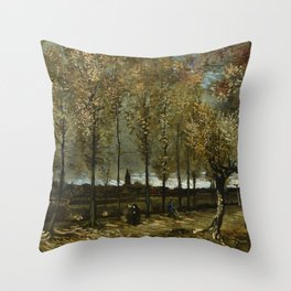 Poplars near Nuenen by Vincent van Gogh Throw Pillow