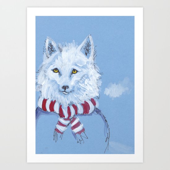 Winter Wolf Art Print