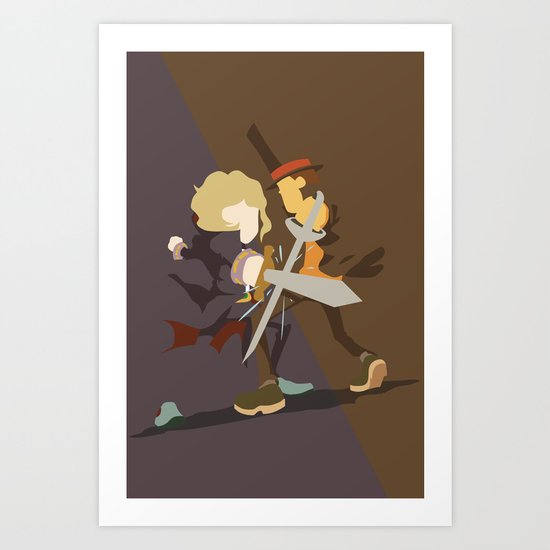 Professor Layton - Anton VS Layton Art Print