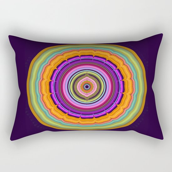 Colourful Pattern Mandala Rectangular Pillow