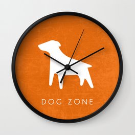 DOG ZONE Wall Clock