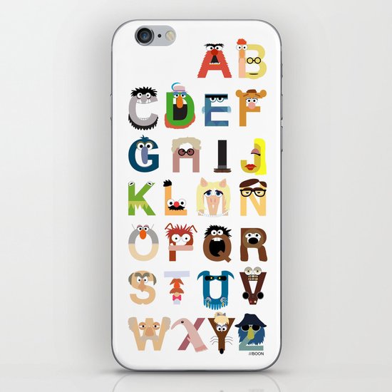 Muppet Alphabet iPhone Skin