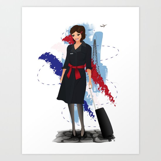 Come fly with me, let's fly, let's fly away - France Art Print