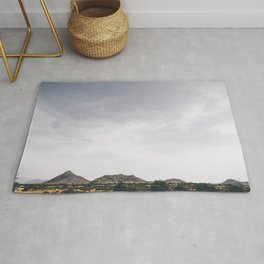 South Africa Photography - Beautiful Dry Field Under The Gray Sky Rug