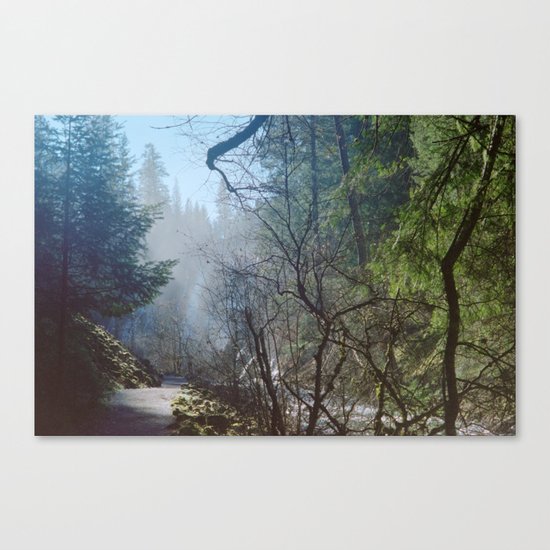 when i said, she got a little misty Canvas Print