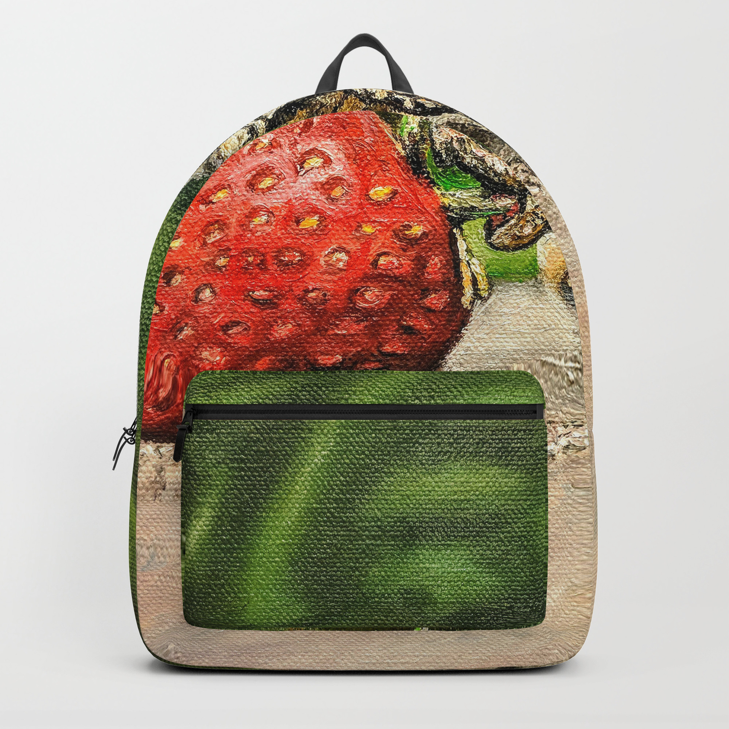 Baby Turtle Eating Strawberry Backpack By Medjas21 Society6