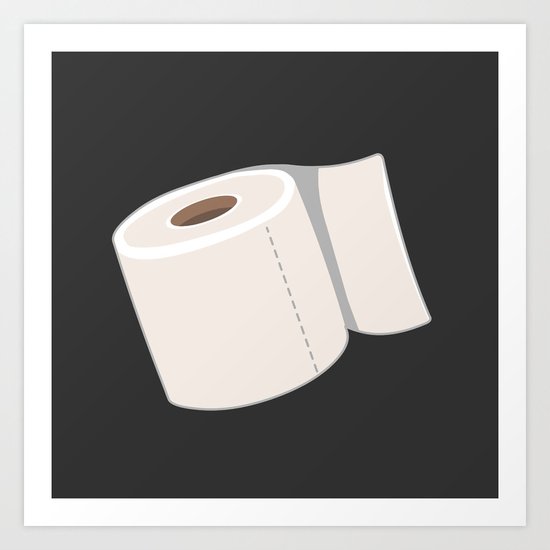 Toilet Paper Art Print