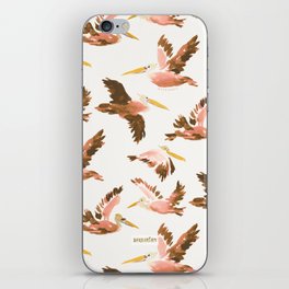 PINK PELICAN PARTY iPhone Skin