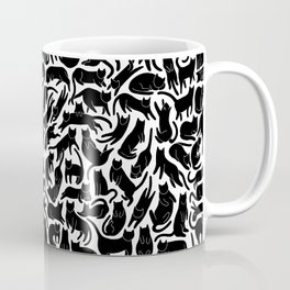 Black Cats Pattern Coffee Mug