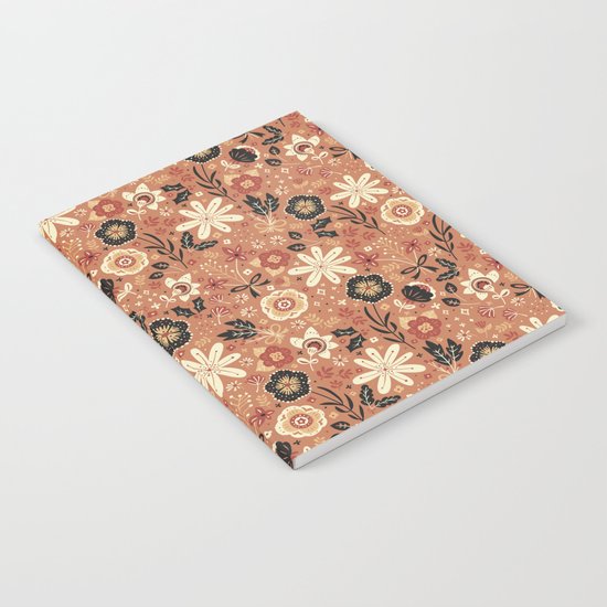 Festive Florals (Oranges) Notebook