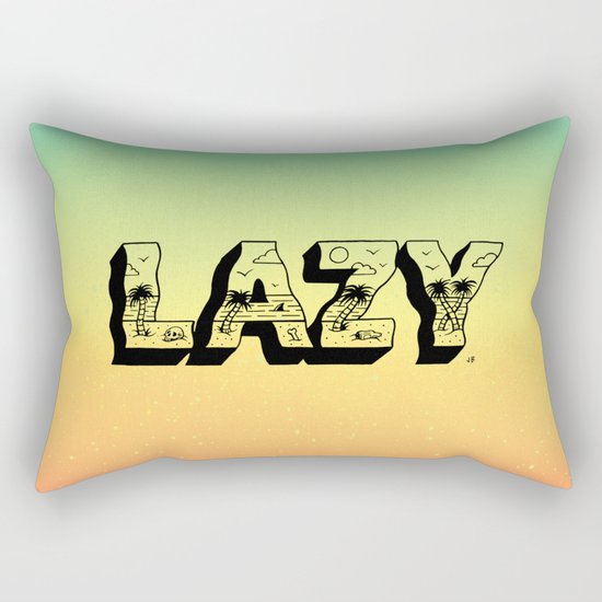 LAZY Rectangular Pillow