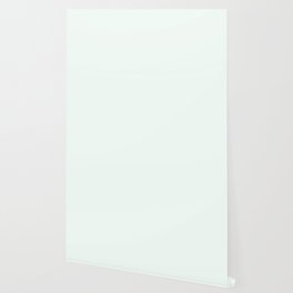 Mint Puff White Wallpaper