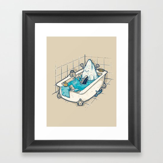 BATH TIME Framed Art Print