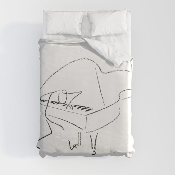 Keith Jarrett – Improvisations in Jazz Duvet Cover