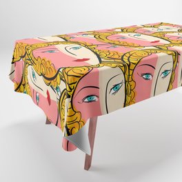 Comics Pop Girl Pattern Tablecloth