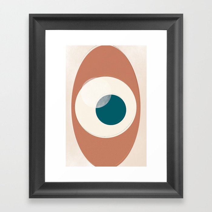 Like a fried egg Framed Art Print