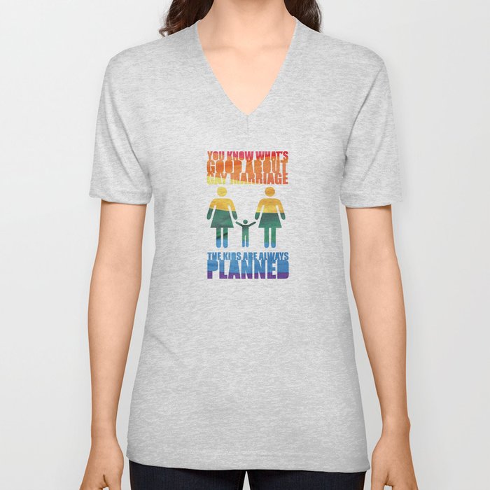 LGBT Parenting V Neck T Shirt