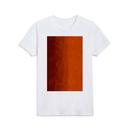 Burnt Orange Geometric Minimal Abstract Artwork Kids T Shirt