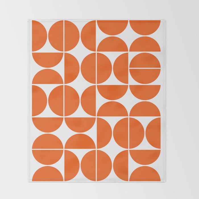 Mid Century Modern Geometric 04 Orange Decke