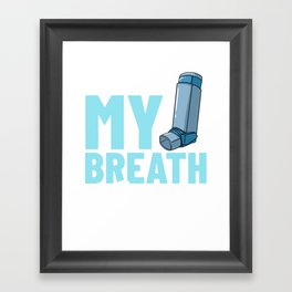 Asthma Inhaler Pump Medicine Treatment Asthmatic Framed Art Print