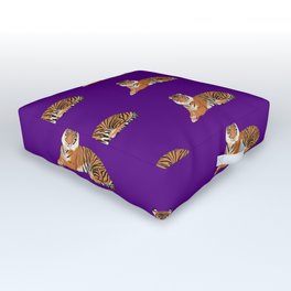Purple Tiger Outdoor Floor Cushion