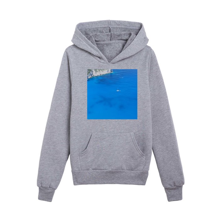 Beautiful Greece Ocean Kids Pullover Hoodie