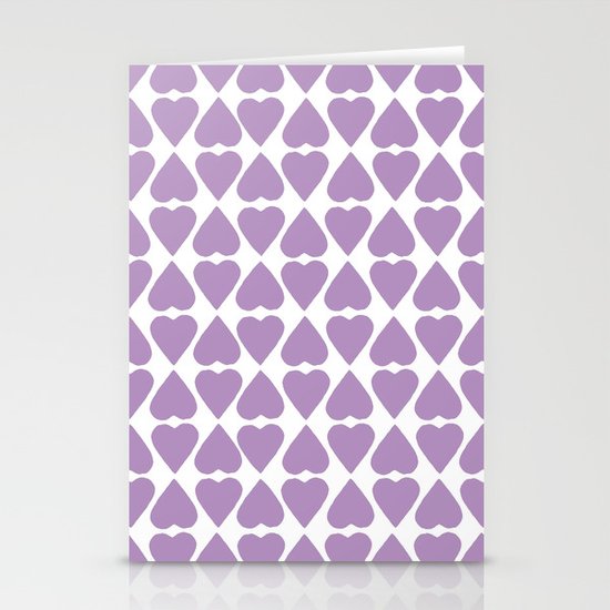 Diamond Hearts Repeat O Stationery Cards