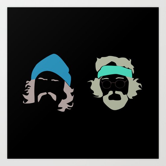 cheech and chong Art Print