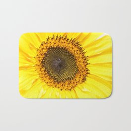 Sunflower closeup Bath Mat