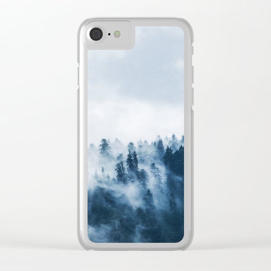 Smoke & Fog #blue Clear iPhone Case