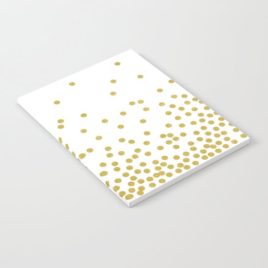 Golden Confetti Notebook