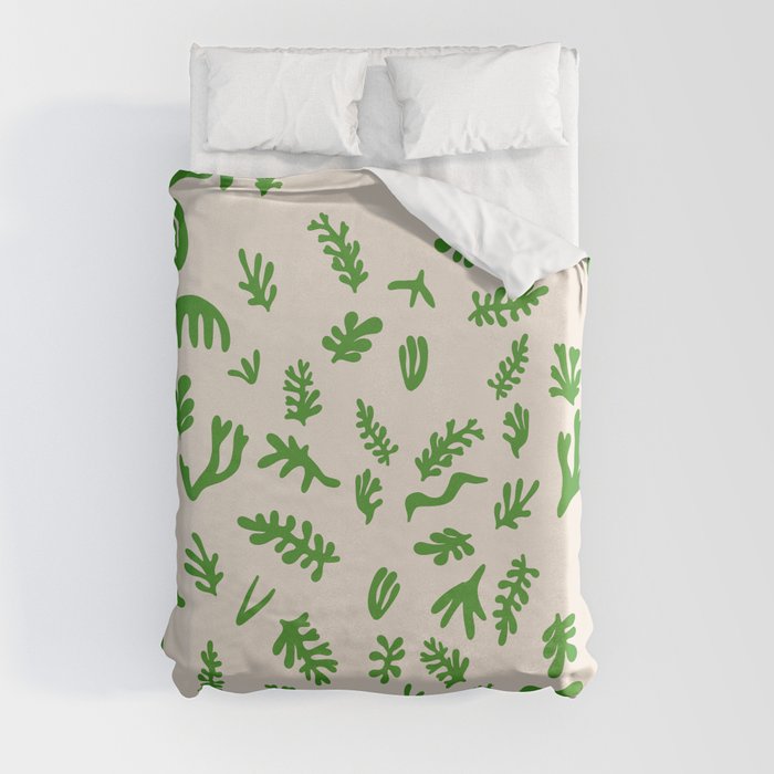 Matisse seaweed Green Duvet Cover