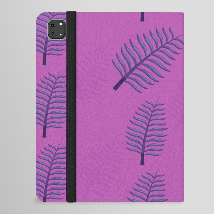 Purple Leaves iPad Folio Case