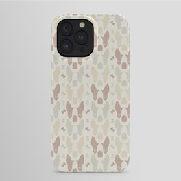 Boston Terrier Wood Pattern iPhone Case