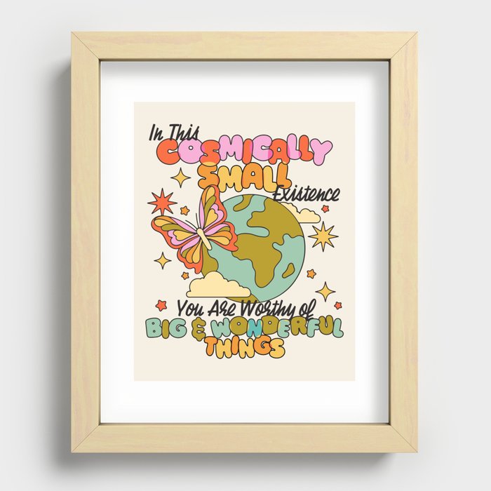Cosmically Small Recessed Framed Print