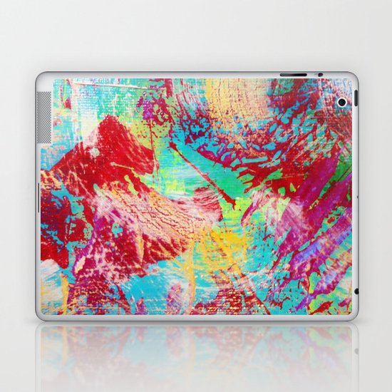 REEF STORM - Fun Bright BOLD Playful Rainbow Colors Underwater Ocean Reef Theme Coral Aquatic Life Laptop & iPad Skin