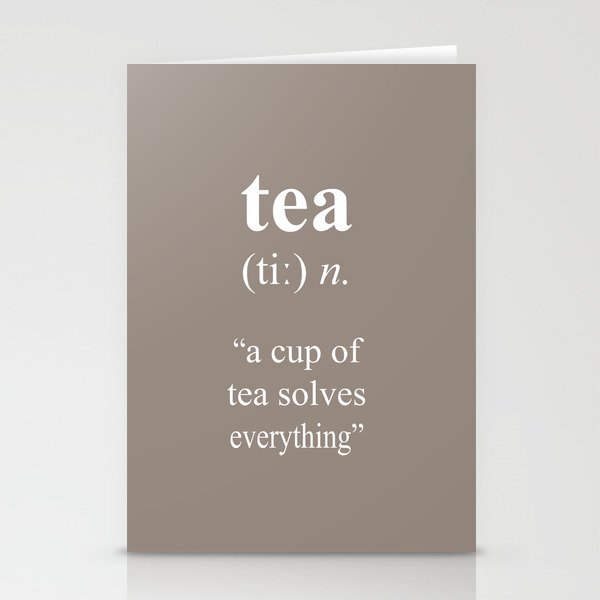 Tea Quote Stationery Cards